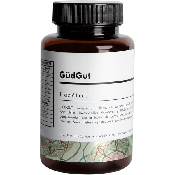 GUDGUT - Probióticos - 35 Billones UFC - Inulina de