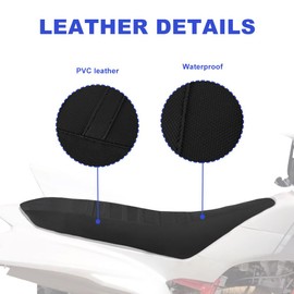 REARACE Non-Slip Striped Grip Gripper Seat Cover Fit for YFZ 450 2004-2013