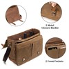 LoDrid Vintage Bartender Kit Bag with Flexible Compartments for Wine,