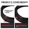 HDBUBALUS 7'' Headlight Black Trim Headlamp Visor Ring Fit For
