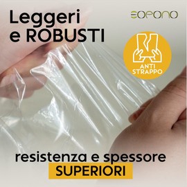 Eopono 20 transparente Kleiderhüllen 60 x 120 cm – Kleidersäcke für Kleiderschrank, staubdicht für Tintorien, Jacken und Hemden