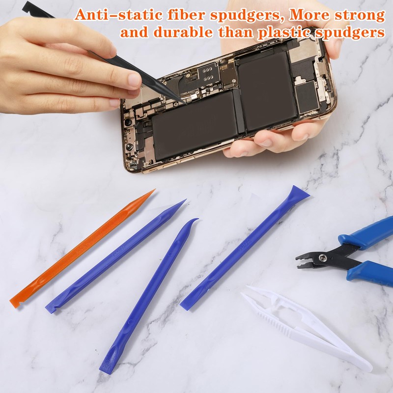 Jeffdad Pack of 9 Mini Plastic Scrapers, Plastic Scraper for