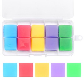 Mynoozi 100 Pieces Diamond Painting Glue Clay DIY Art Painting Wax Glue Square Pads for Diamond Painting Accessories Glue Clay Wax Tool