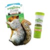 Doggijuana | Get Outside Squirrel with Juananip Refill Bottle Bundle | Includes Refillable Catnip Toy & Organic Catnip Refill