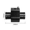 1 PC Black Aluminum Water Temp Meter Temperature Gauge Joint