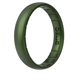 Enso Rings Thin Legend Silicone Ring | Made in The USA | an Ultra Comfortable, Breathable, and Safe Silicone Ring (Loch Ness, 3)