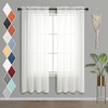 Cortinas semitransparentes de color marfil de 42 x 63 pulgadas