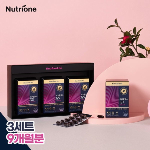 Nutri One Life [Nutri One] [Gift Set] Jung Woo-sung Triple X 127 3 sets (9 months worth) / Omega 3 / RT