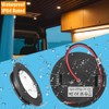 Obeaming 8-Pack 12 Volt LED Puck Light RV Recessed Mount