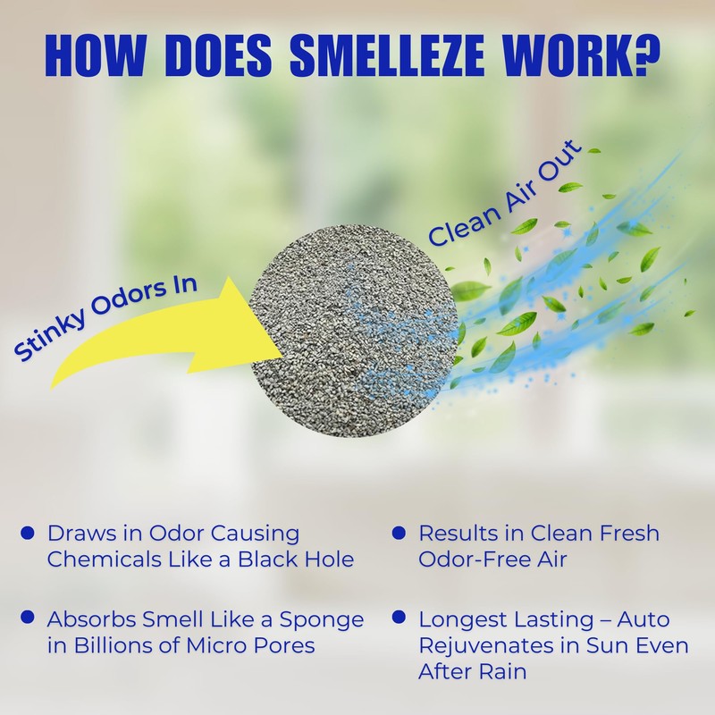 SMELLEZE Natural Horse Stall Refresher & Odor Eliminator: 2 lb.