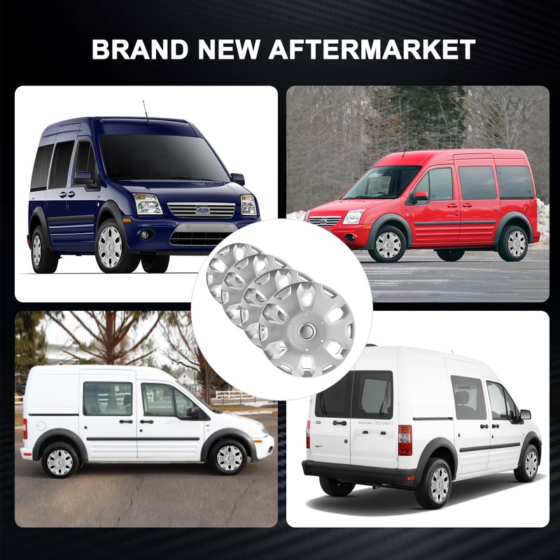 Hubcaps Compatible with 2010 2011 202 2013 Ford CEG/MTD Transit