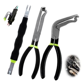 3PCS Electrical Disconnect Pliers Set,37960 Straight +37980 60° +13120 Electrical Disconnect Pliers for Cars,Carbon Steel Fuel Line Disconnect Tool Set, Connector Repairs for Mechanics and DIYers