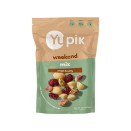 Yupik Weekend Mix, 5.8 Oz Gluten-Free, Kosher, Non-GMO, Guilt-Free Snack, Sweet & Salty Nuts, Pistachios, Macadamia Nuts & Cranberries, Healthy Trail Mix