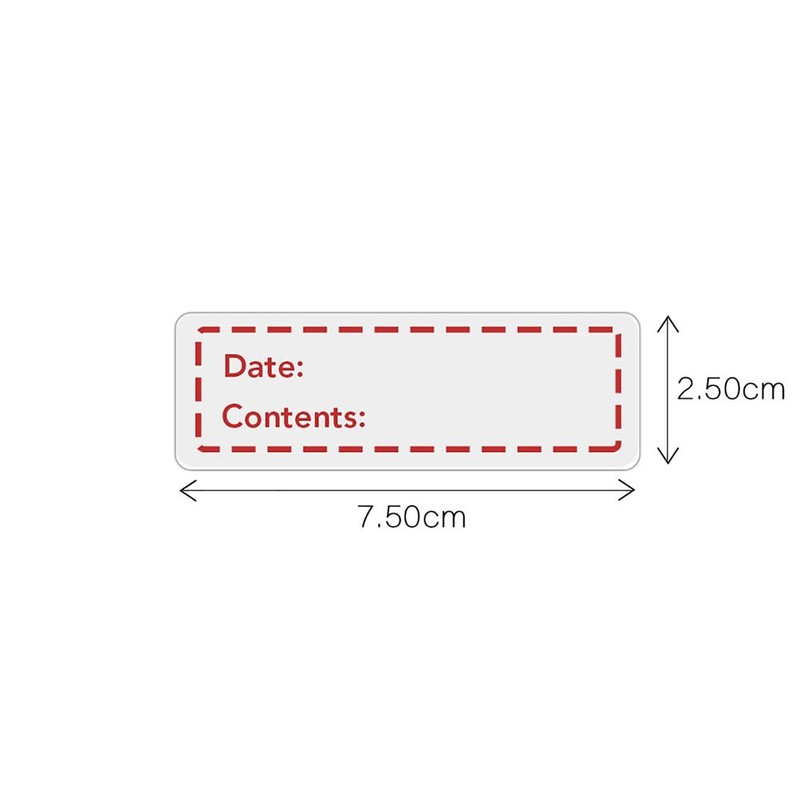 300 Pcs 1 x 3 Inch Removable Food Date Labels