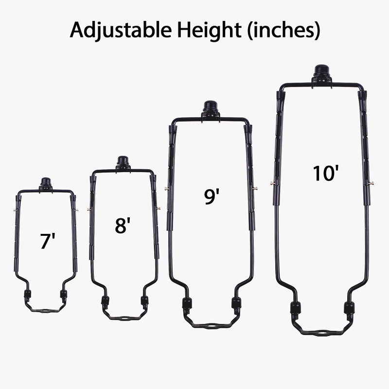 2Pack HZHFCB 7 8 9 10 inch Lamp Shade Harp