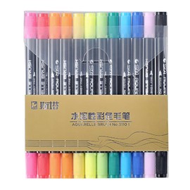 Operitacx 12st Malstift Malen Sie Markierungen Aquarell-pinsel-marker Aquarellmarker Mit Doppelspitze Abwaschbare Marker Pastell-textmarker Aquarellstift Zeichenstifte Plastik Colorful