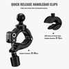 Action Camera Motorcycle Bike Handlebar Mount Clamp, Compatible for DJI