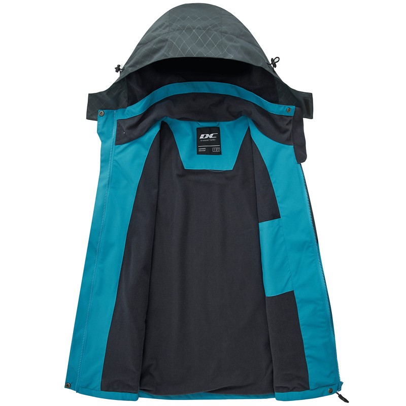 Diamond Candy Women's Waterproof Rain Jacket with Hood Lightweight Outdoors