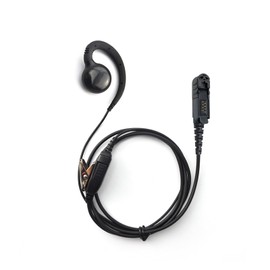 PROMAXPOWER 1-Wire C-Shape Swivel Earpiece with PTT Mic for Motorola Two-Way Radios XPR3000, XPR3300e, XPR3500e, DP3441, DEP550, MTP3550, XiR-P6628