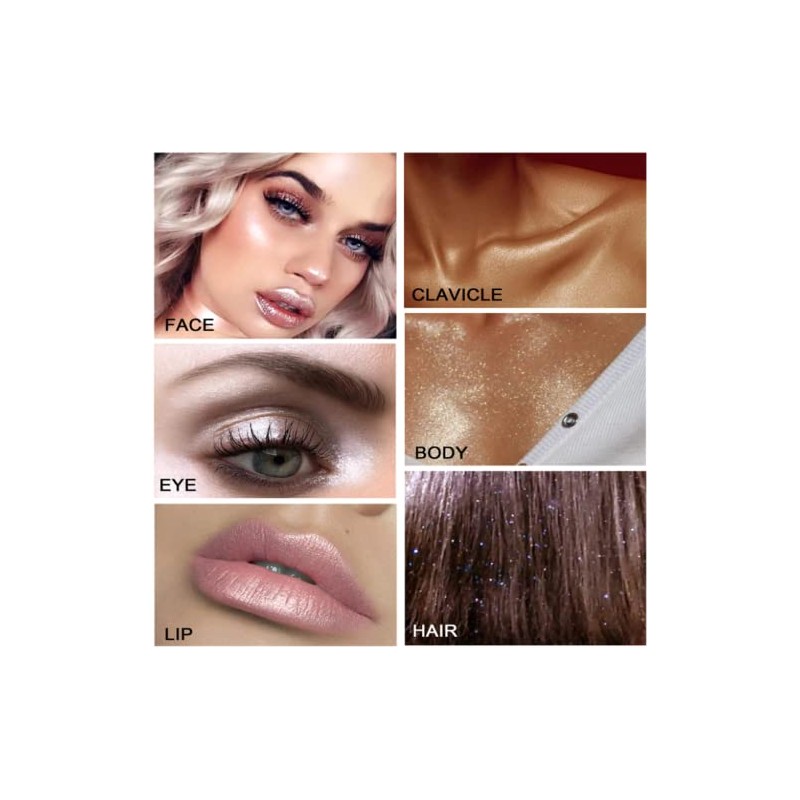 Highlight Patting Powder, Shimmer Face and Body Highlighter Powder Stick,