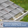 Blulu 25 Sets 5" Aluminum Roof Gutter Hanger with Straps