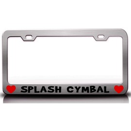 Custom Brother - Splash CYMBAL Musical Musician Metal Car SUV Truck License Plate Frame Ch a38