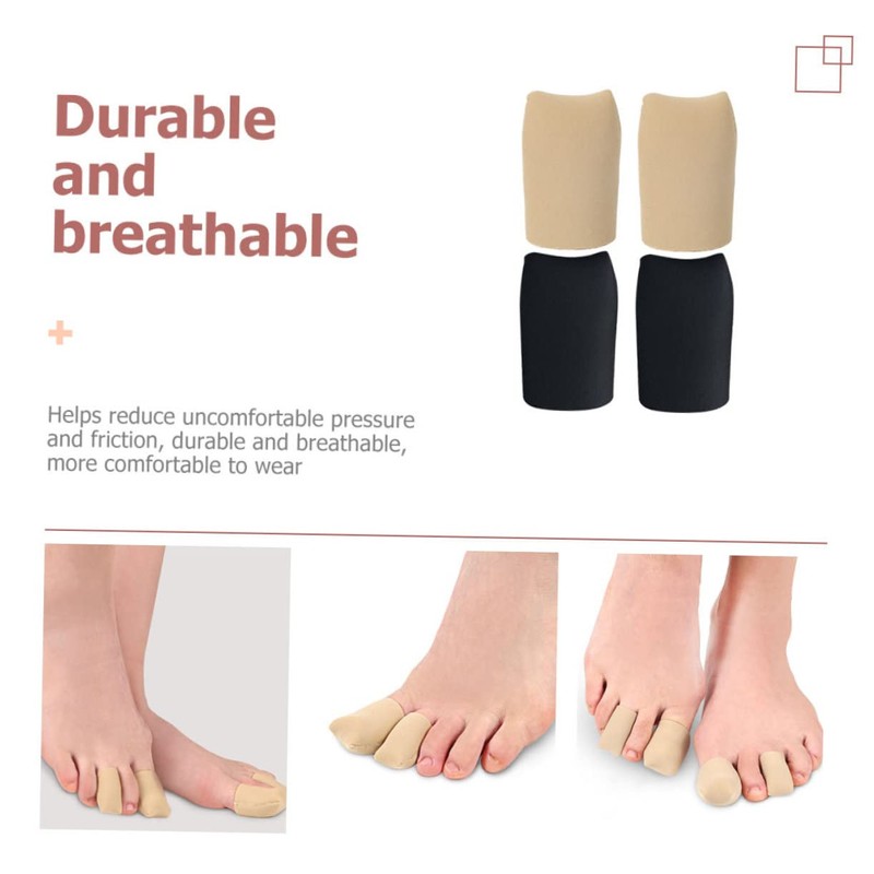 LALAFINA Toe Sleeves Gel Lining Toe Protective Covers for Sports