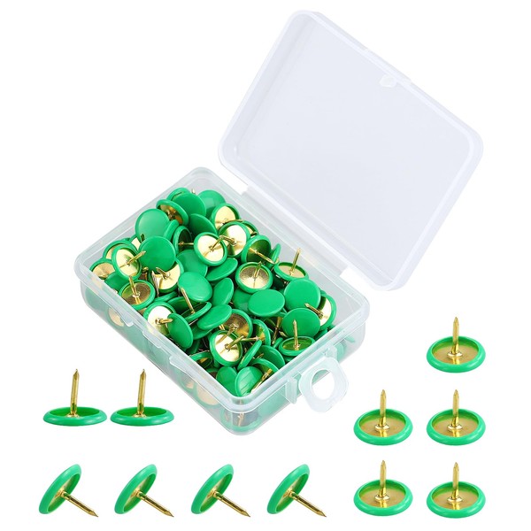 150 Pcs Green Push Pins Decorative Thumb Tacks Round Head