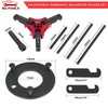 BILITOOLS Harmonic Balancer Puller Set, Upgraded 3-Jaw Pulley Puller with