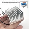 4PCS 40mm Aluminum Heatsink with Thermal Conductive Adhesive Tape, 40×40×20mm