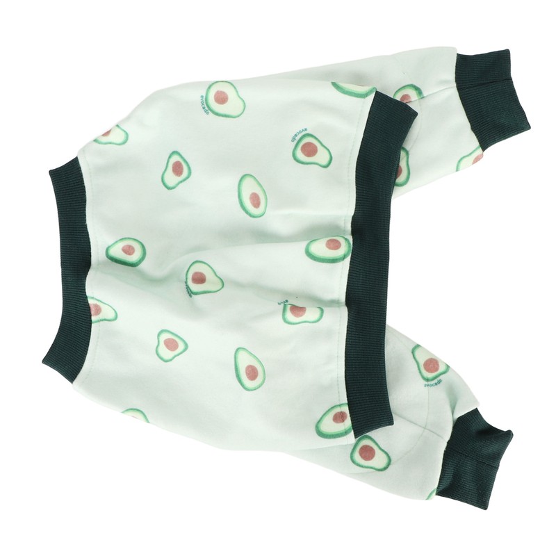 Pet Long Sleeve Pajamas Breathable Soft Elastic Cute Avocado Print