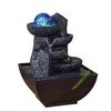 Indoor Fountain Relaxing Zen Cascade Colourful LED Light, Useful Gifts