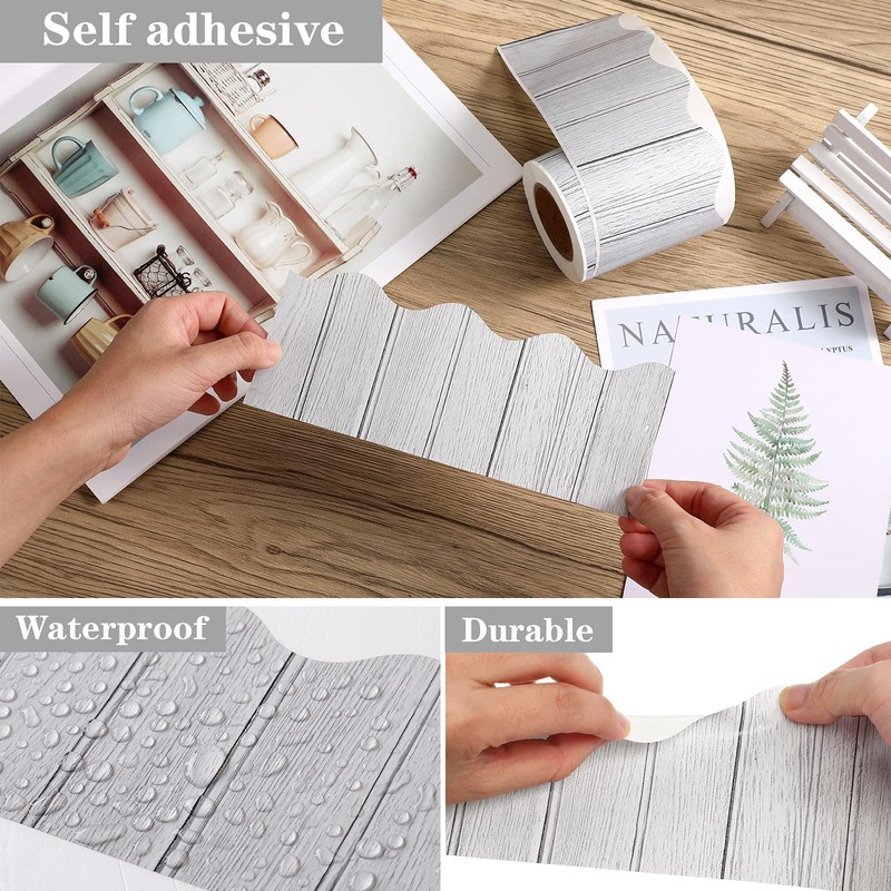 Self Adhesive Wood Bulletin Board Borders Rustic Classroom Bulletin Border