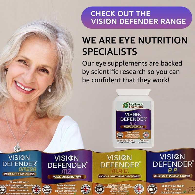 Vision Defender MZ Eye Health Supplement – 10mg Meso-Zeaxanthin from