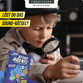 DENKRIESEN - KIBU Jumper® - Story Agents Hamburg | Interactive Detective Game from 8 Years | 1-4 Players | Exciting Sound Puzzle & Radio Play | Escape Game for Family & Friends | 40-60 Minutes Playing