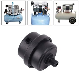 2 Pack Air Compressor Silencer Filter Plastic Housing Canister Piston Muffler for Blowers, Air Compressors, Boilers, etc (1/4"PT 12mm)