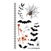MapofBeauty 2 pcs Tattoos Bat Spider Temporary Waterproof Tattoo Sticker