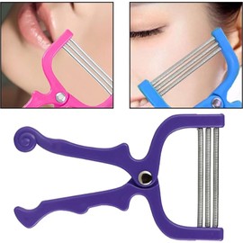 RSYHVG 2 Pieces Handheld Facial Hair Removal Threading Beauty Epilator Tool Removal Threader Remover Spring Facial Hair Epilator Use for Women Face Hair Removing Beauty Tools Random Color