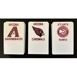 CSP/BCW 92 TALL Sports Card Dividers 3 League Bundle w/ FREE Custom Team Logo Labels