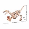 ROKR 3D Wooden Puzzle Velociraptor Dinosaur Toy DIY Mechanical Model
