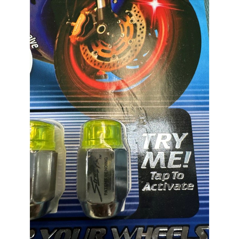 Tireflys UV Blue Motion Activated Valve Stem Lights Brand New