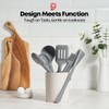 Wagensteiger Dark Gray Silicone Ladle: Heat Resistant with Gentle Head
