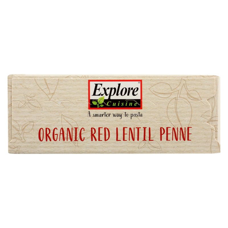 Explore Cuisine Red Lentil Penne, 8 Ounce