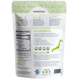 SoulBee MATCHA HONEY Culinary Japanese Green Tea Powder - Enjoy all Natural source of Energy & Focus Booster. Packed With Antioxidants - Non-GMO, Gluten Free, Dairy Free, Kosher - Superfood Powder…