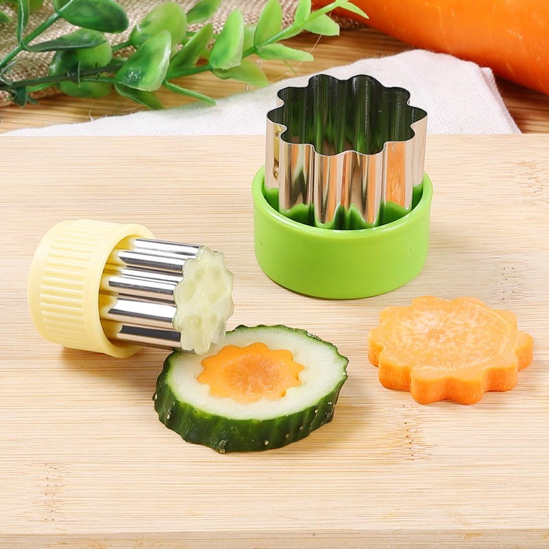 12 pcs Mini Cookie Cutters Vegetable Cutter Shapes Sets Fruit