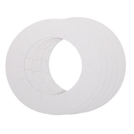 Healifty 3 30pcs Wax Machine Mat Face Waxing Rings Waxing Paper Pads Waxing Protection Collars Wax Strips for Face Facial Kit Paper Pad White Hair Removal Beeswax