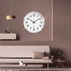 GUFONKOD Bling Crystal Round Wall Clock for Wall Decoration,Design Glass