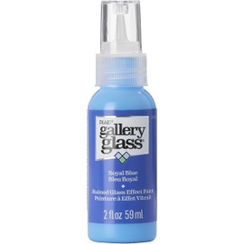 Gallery Glass, Royal Blue Stained Glass 2 fl oz Brilliant Smooth Finish Paint, Perfect for Easy to Apply DIY Arts and Crafts, 19719