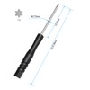 FOCMKEAS 2PCS T2 Mini Torx Screwdrivers, 80mm（3.15") Torx Driver Star