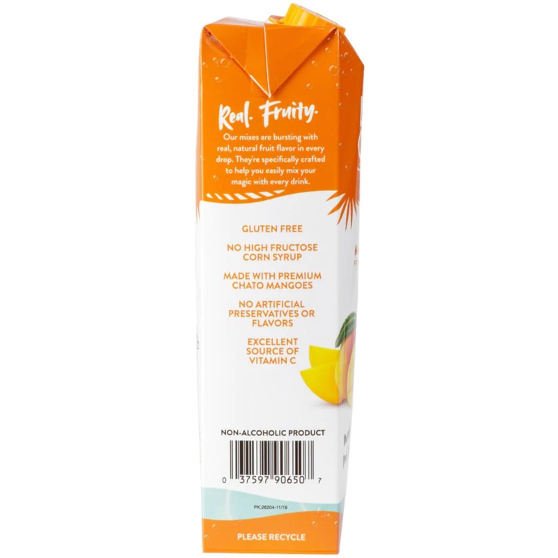 Island Oasis Mango Fruit Puree, 33.8 fl oz (1 Liter)